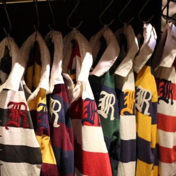 Rugby Ralph Lauren Fall 2008 Black, Navy, White & Yellow Stretch Polo Shirt - Picture 14 of 16